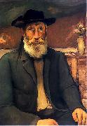 Wladyslaw slewinski Self-portrait in Bretonian hat France oil painting artist